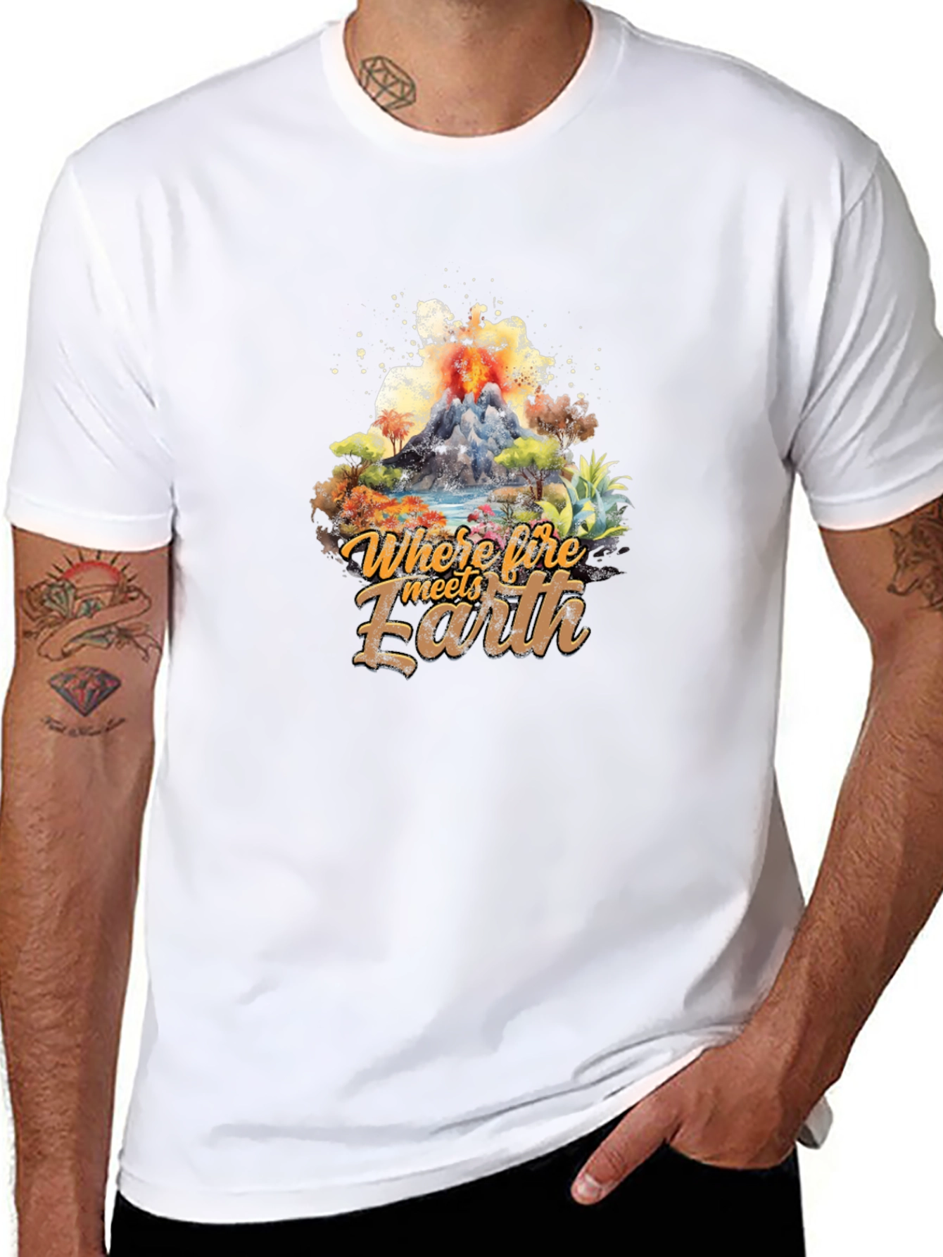 Where Fire Meets Earth Graphic Tee