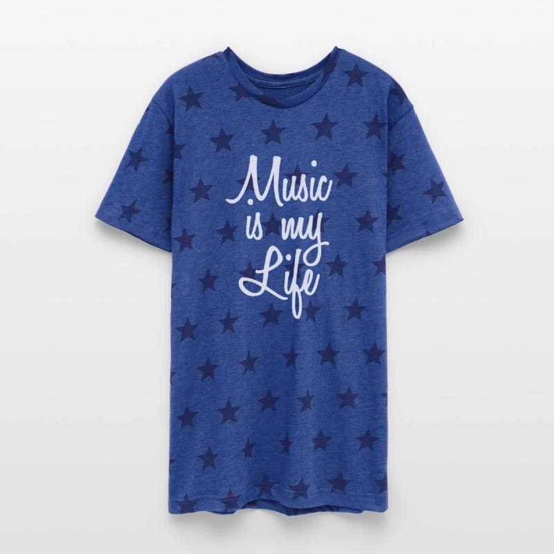 Music is my Life Love Text Saying Club Party Dance