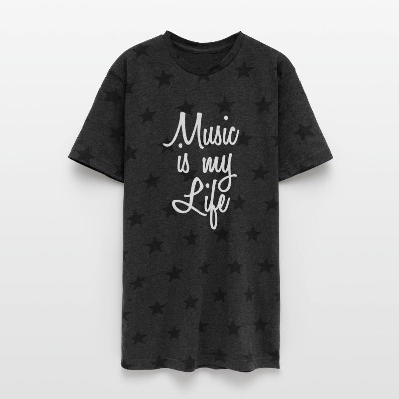 Music is my Life Love Text Saying Club Party Dance