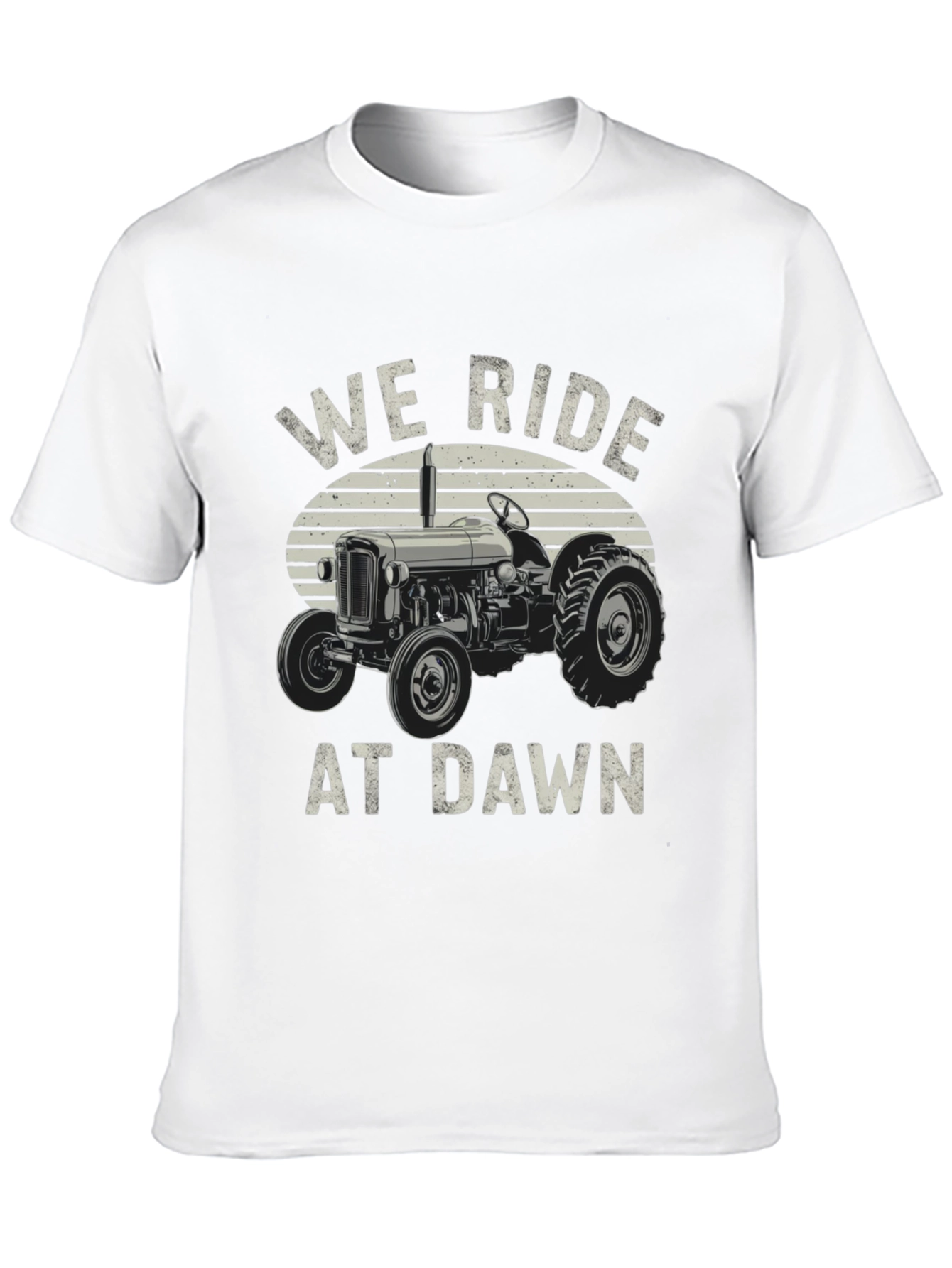 We Ride At Dawn Tractor Graphic T-Shirt