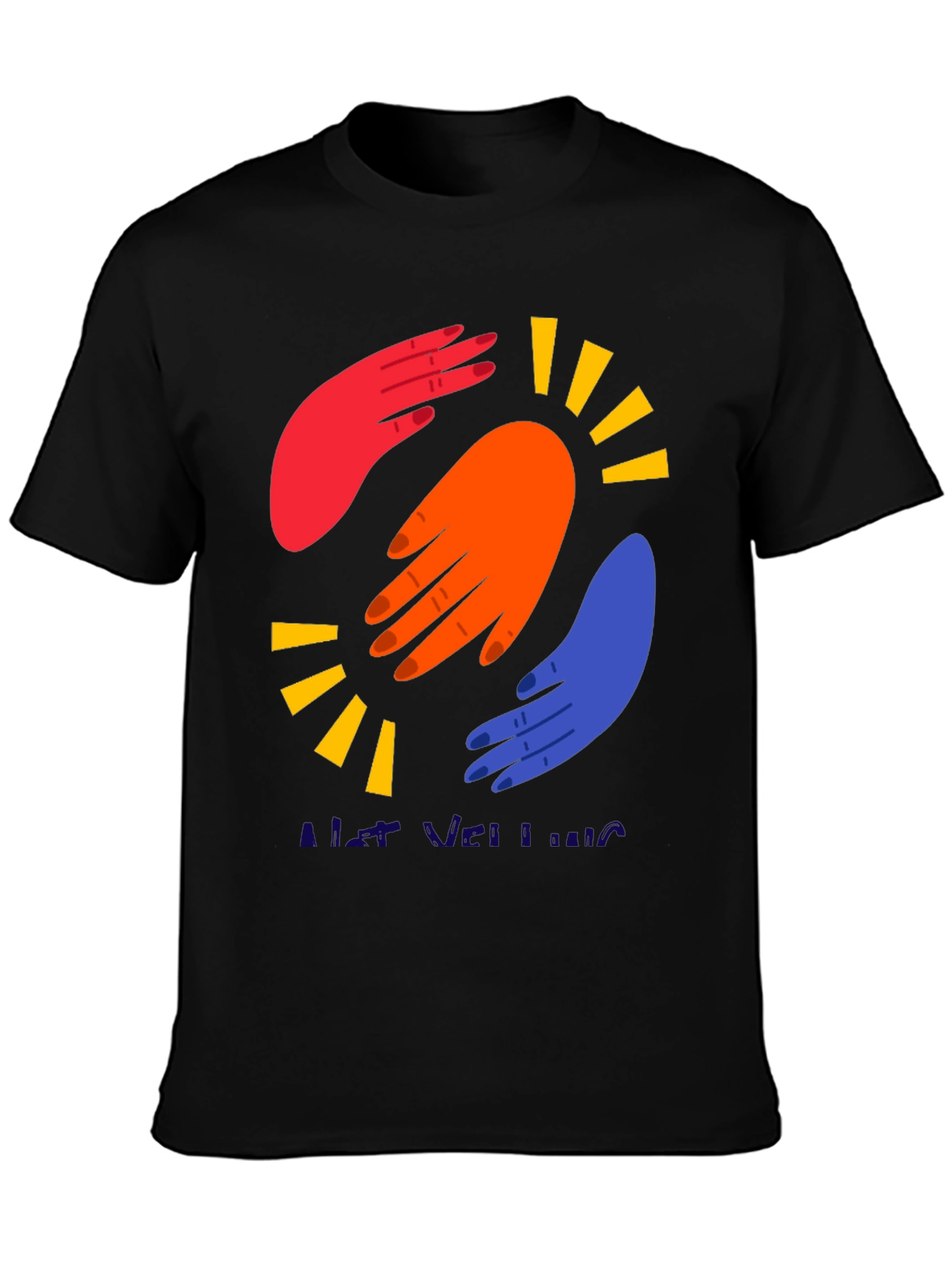 Abstract Hands Graphic Tee