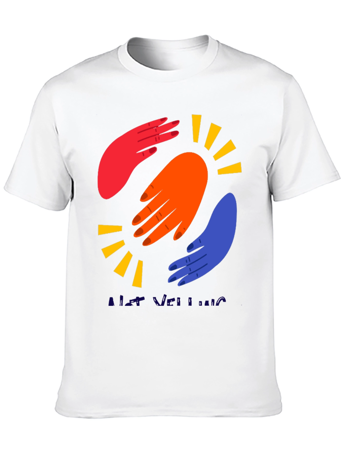 Abstract Hands Graphic Tee