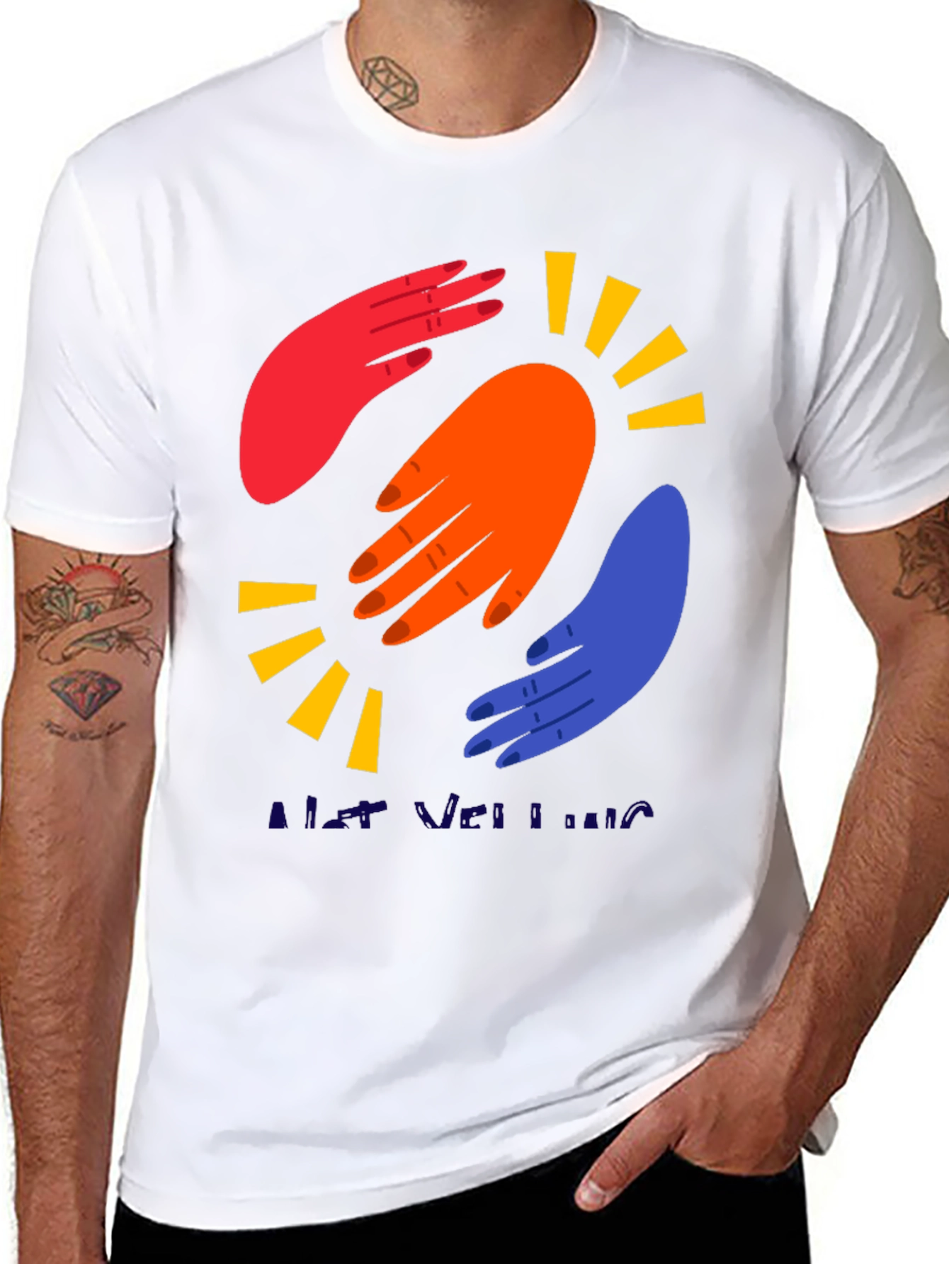 Abstract Hands Graphic Tee