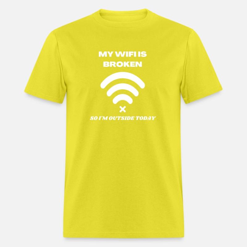 My Wifi is broken so i'm outside today