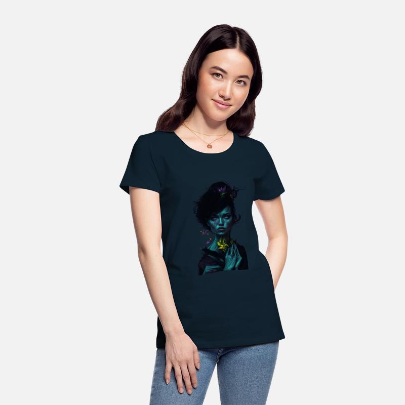 mystic serenity woman t-shirt design