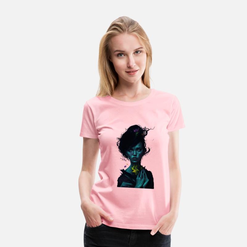 mystic serenity woman t-shirt design