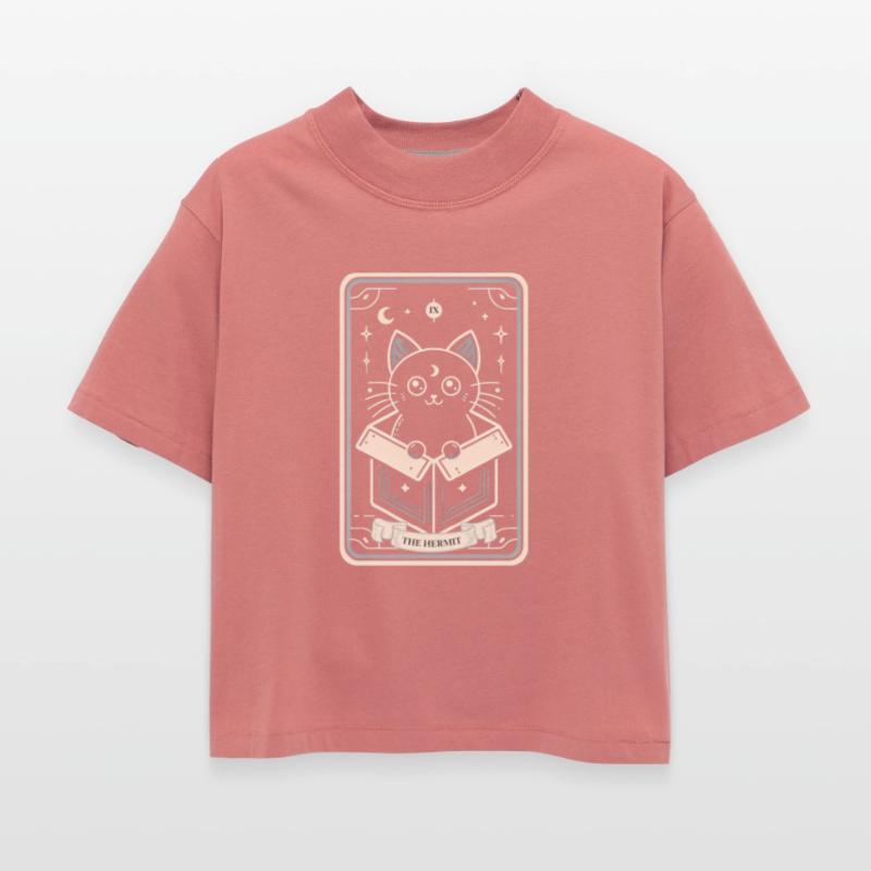 Mystical Hermit Black Cat Tarot Tee