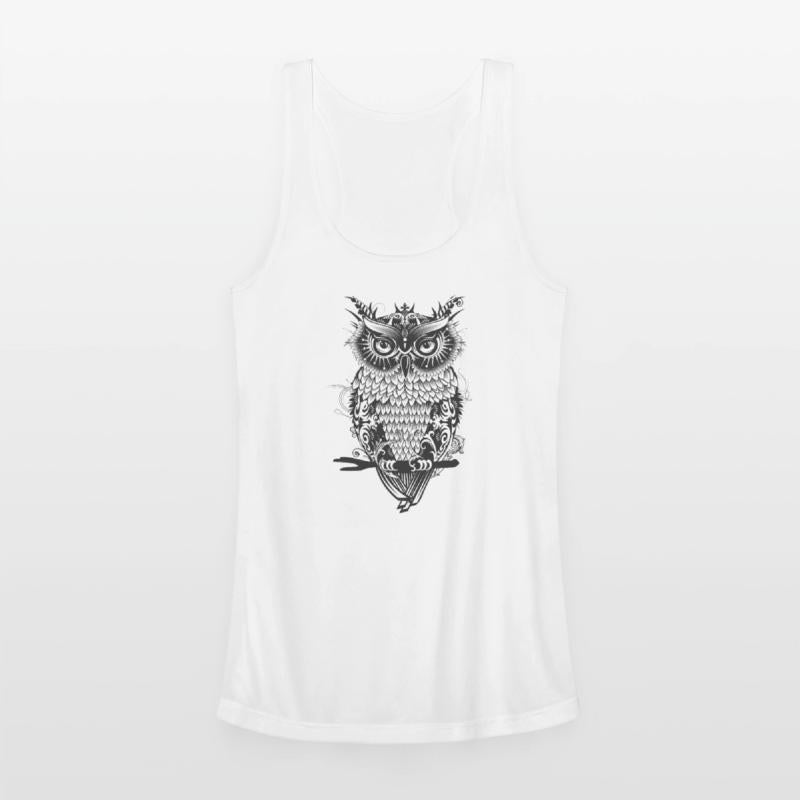 Mystical Ornamental Owl – Dark & Detailed