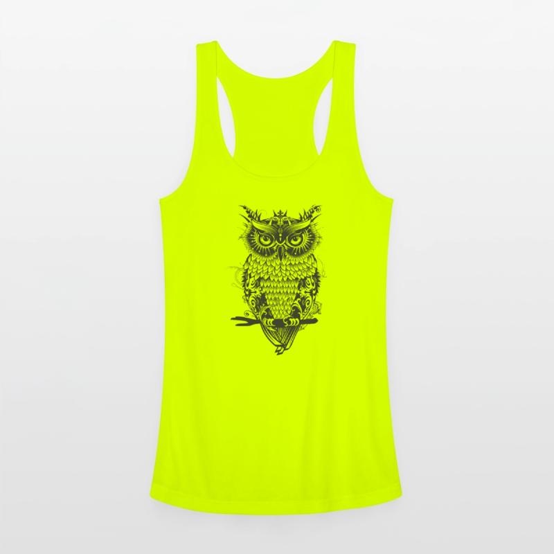 Mystical Ornamental Owl – Dark & Detailed