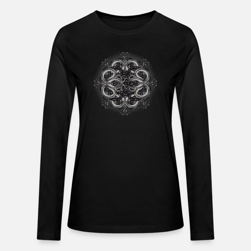 Mystical Snake Mandala with a Cosmic Flair