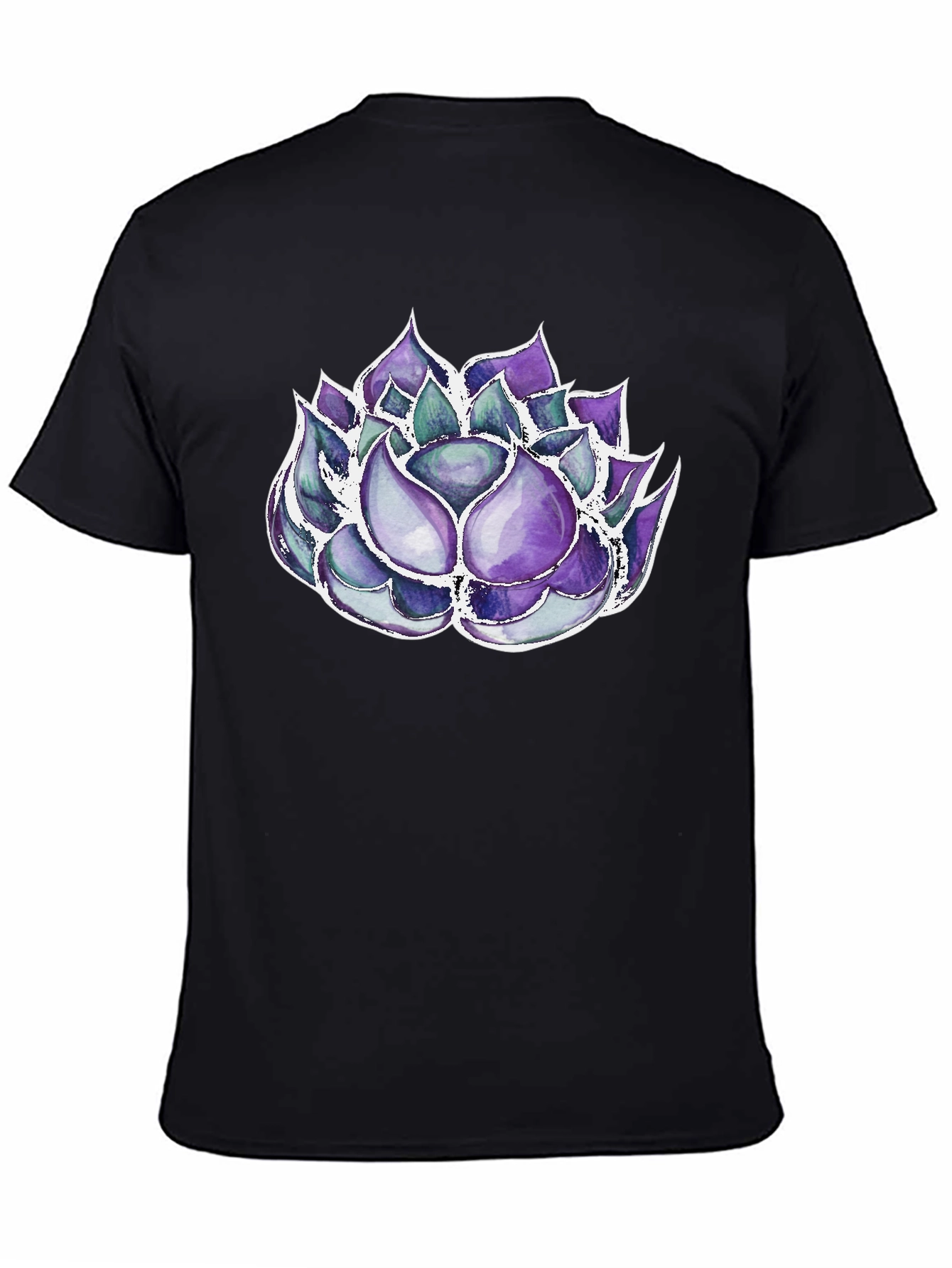 Succulent Graphic Tee - Black T-Shirt