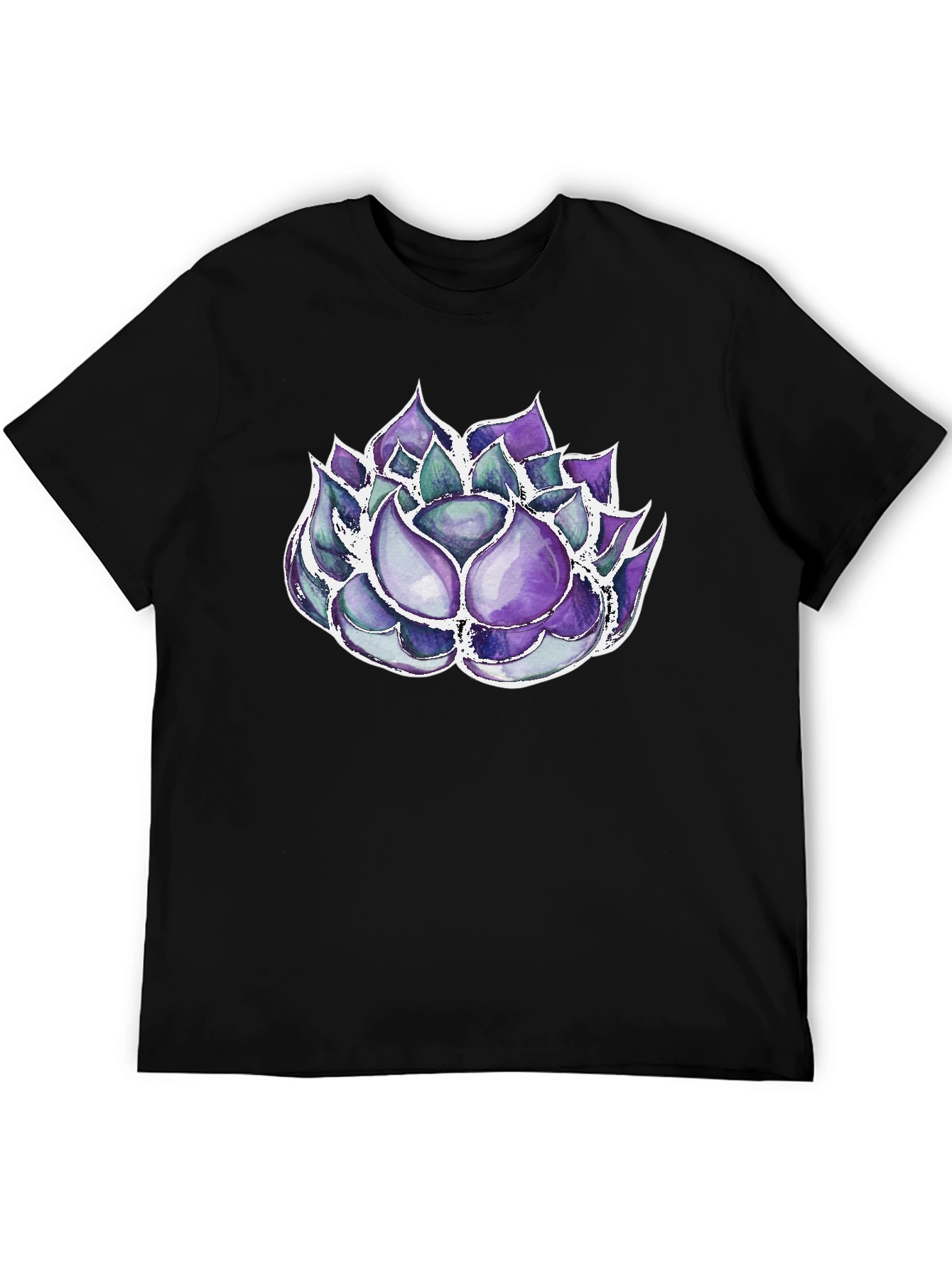 Succulent Graphic Tee - Black T-Shirt