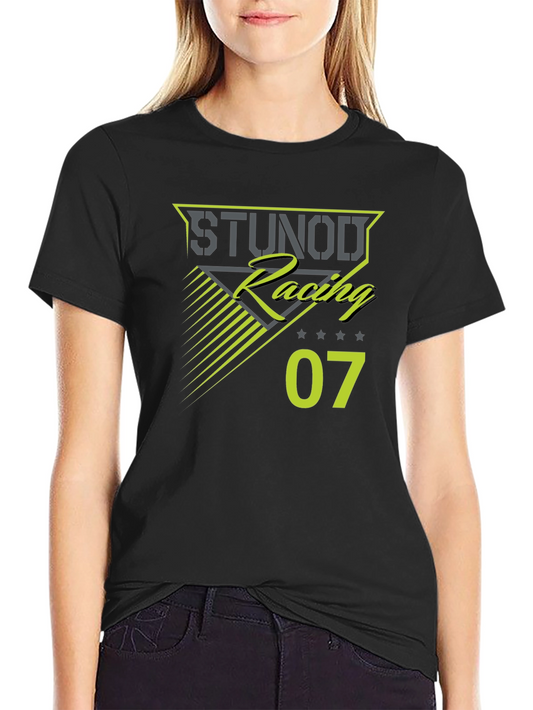 Stunod Racing Black Graphic Tee - Cool Motorsport Design