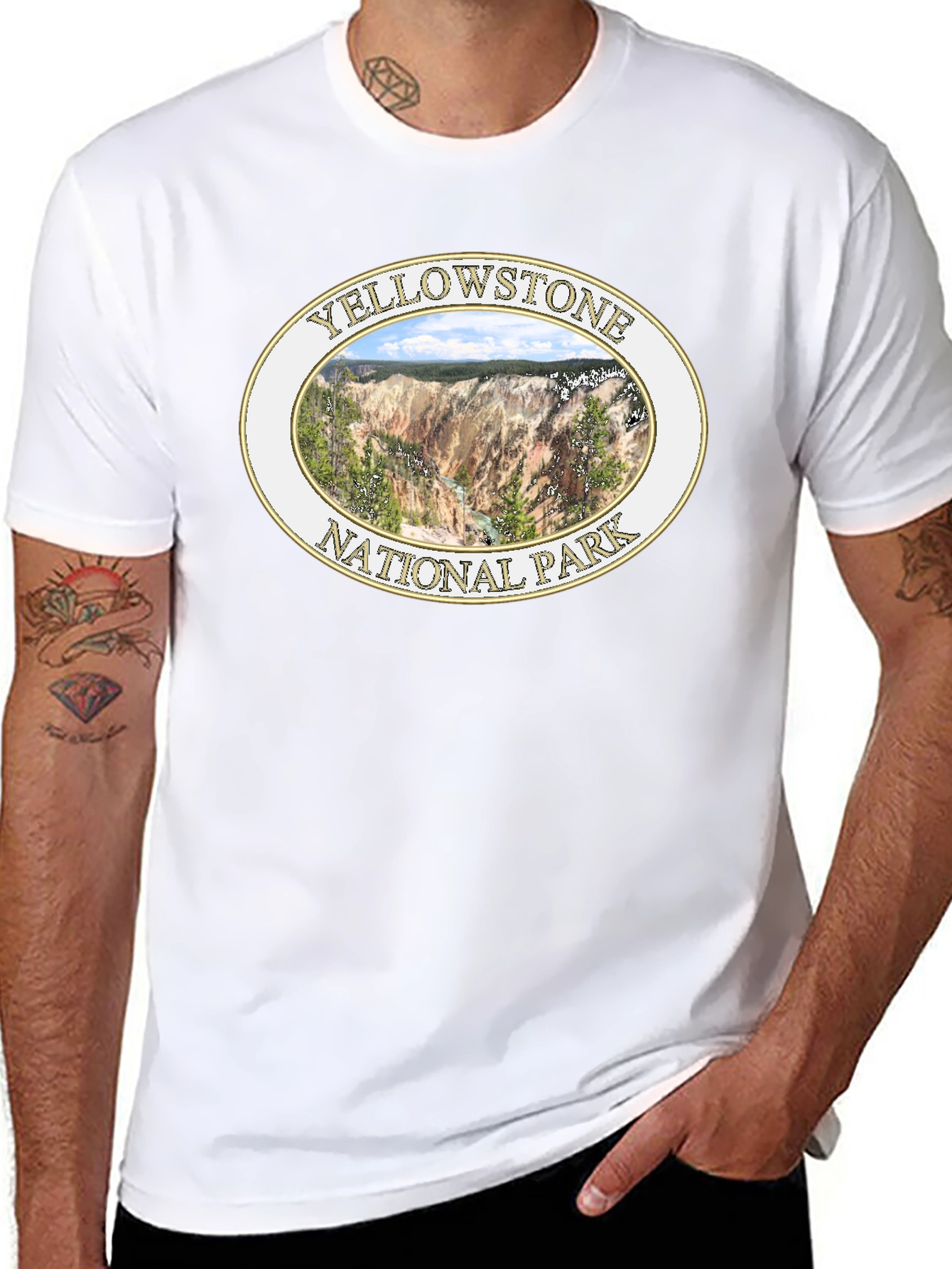 Yellowstone National Park Black T-Shirt