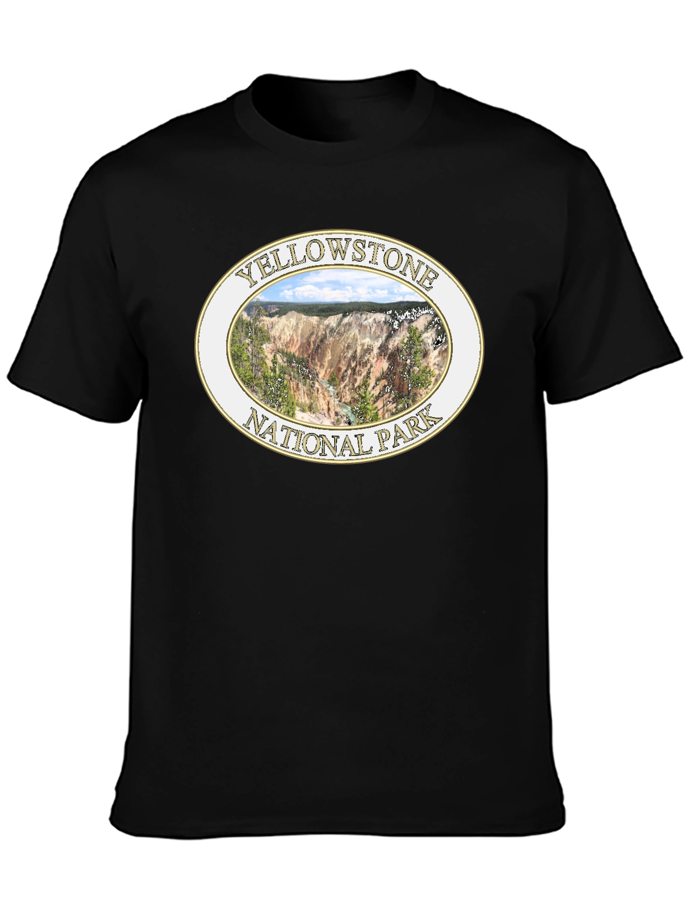 Yellowstone National Park Black T-Shirt
