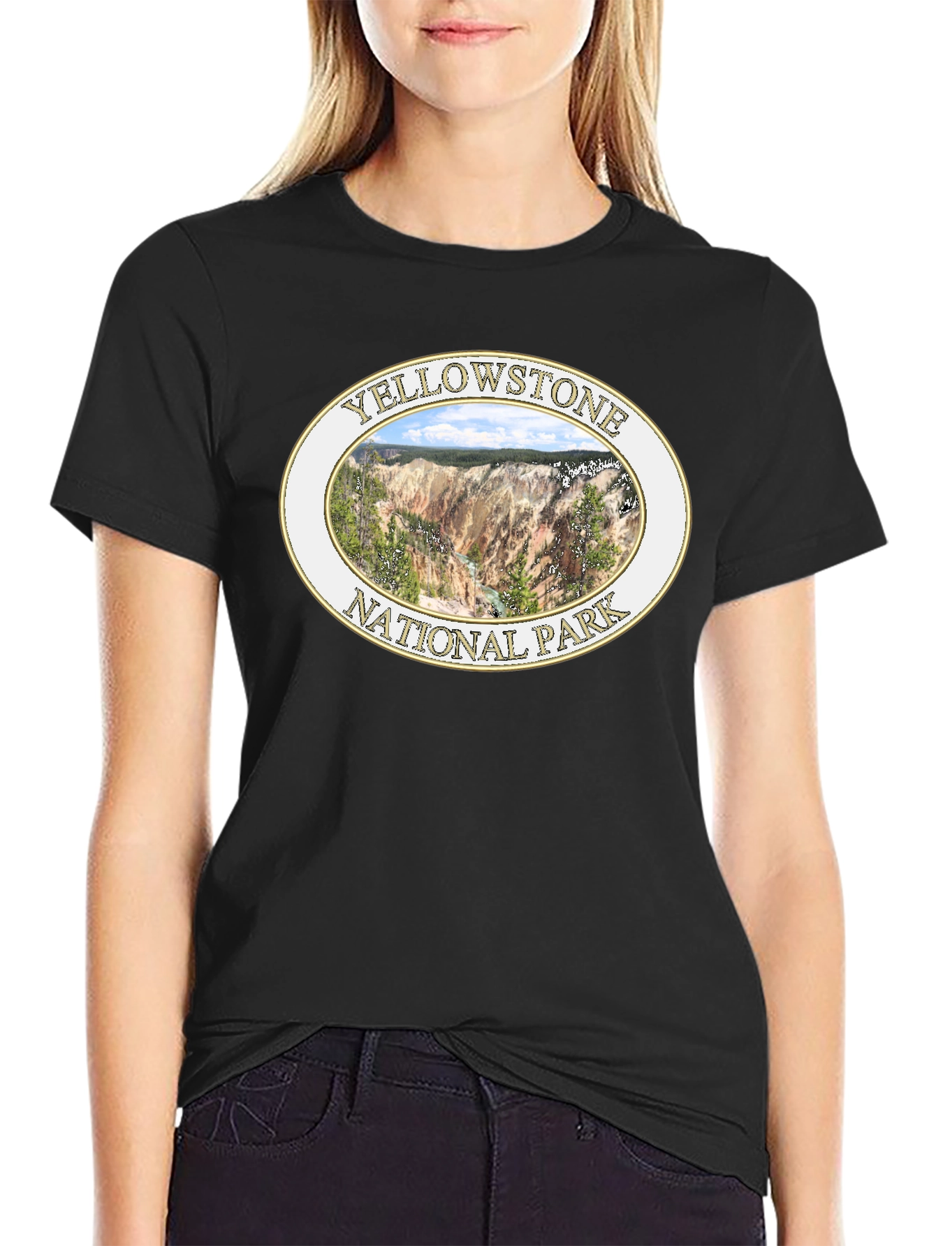 Yellowstone National Park Black T-Shirt