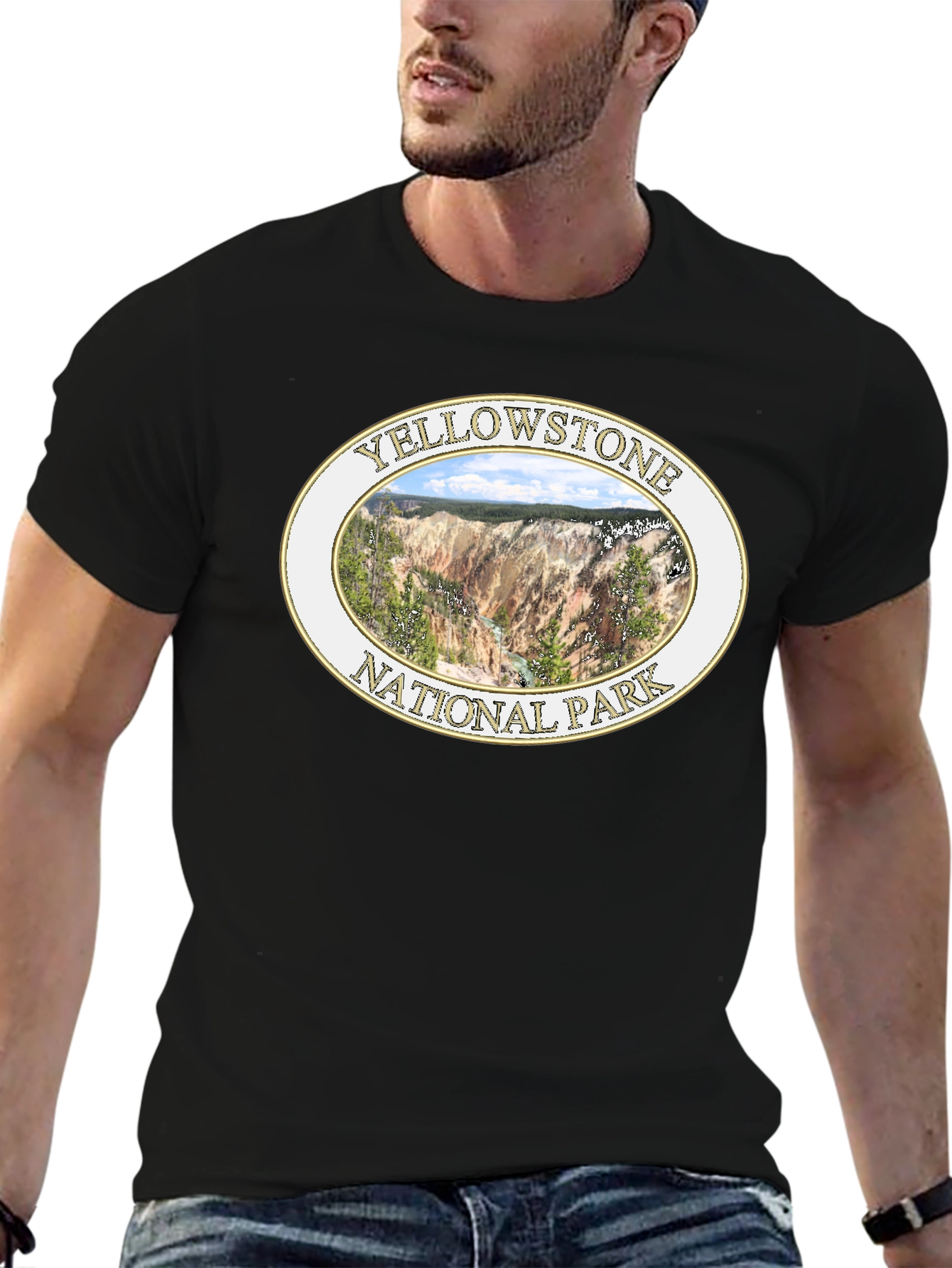Yellowstone National Park Black T-Shirt
