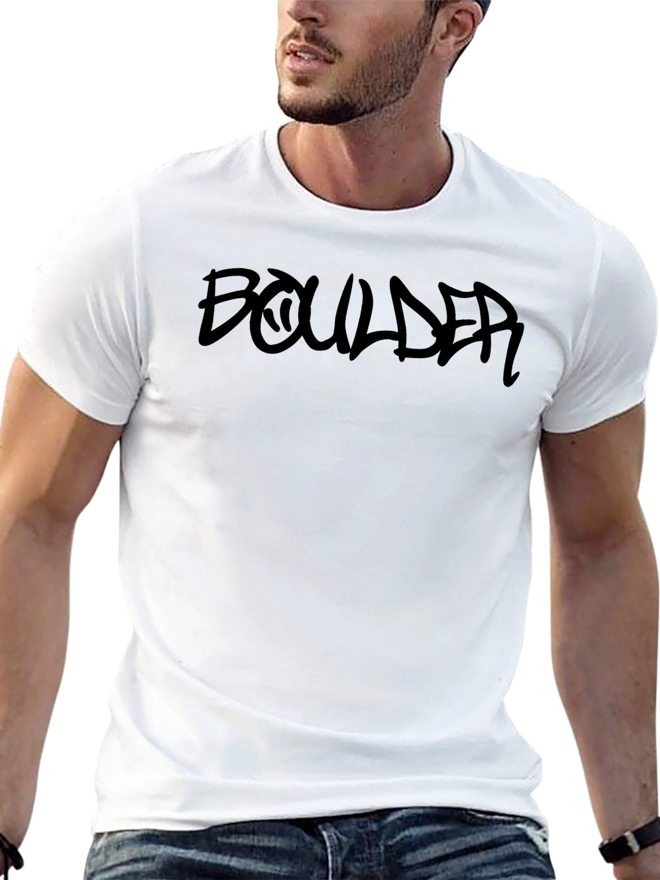 Boulder Graphic Print T-Shirt - Mens Black Tee