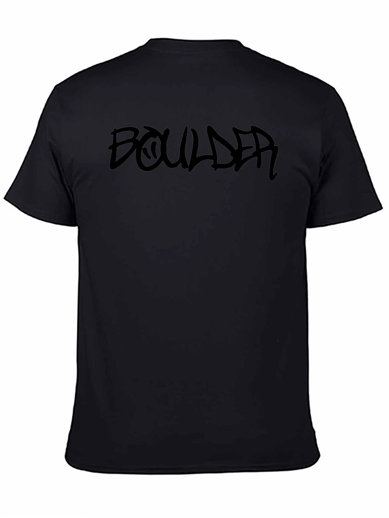 Boulder Graphic Print T-Shirt - Mens Black Tee
