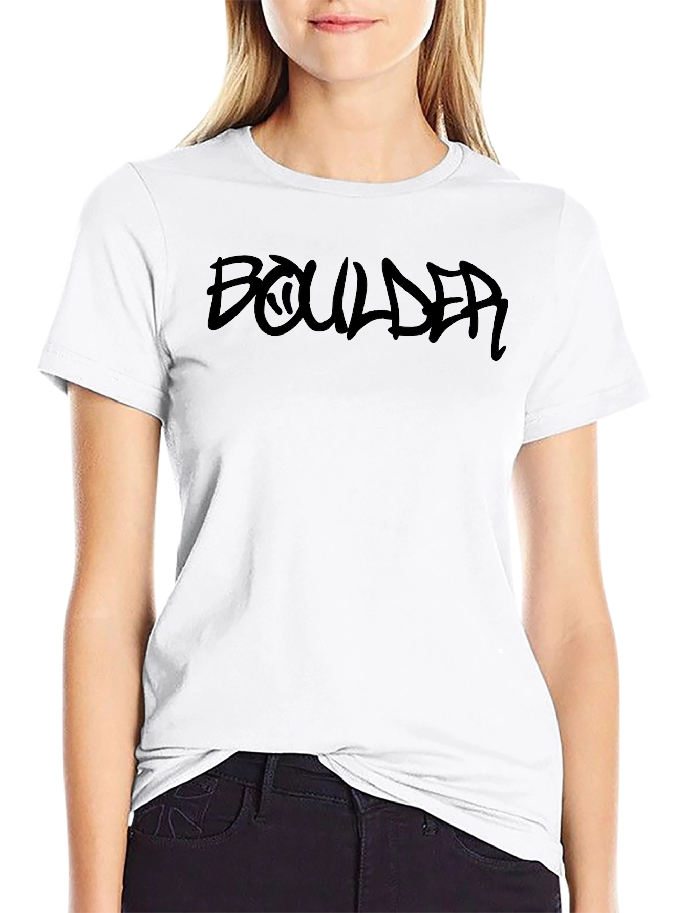 Boulder Graphic Print T-Shirt - Mens Black Tee