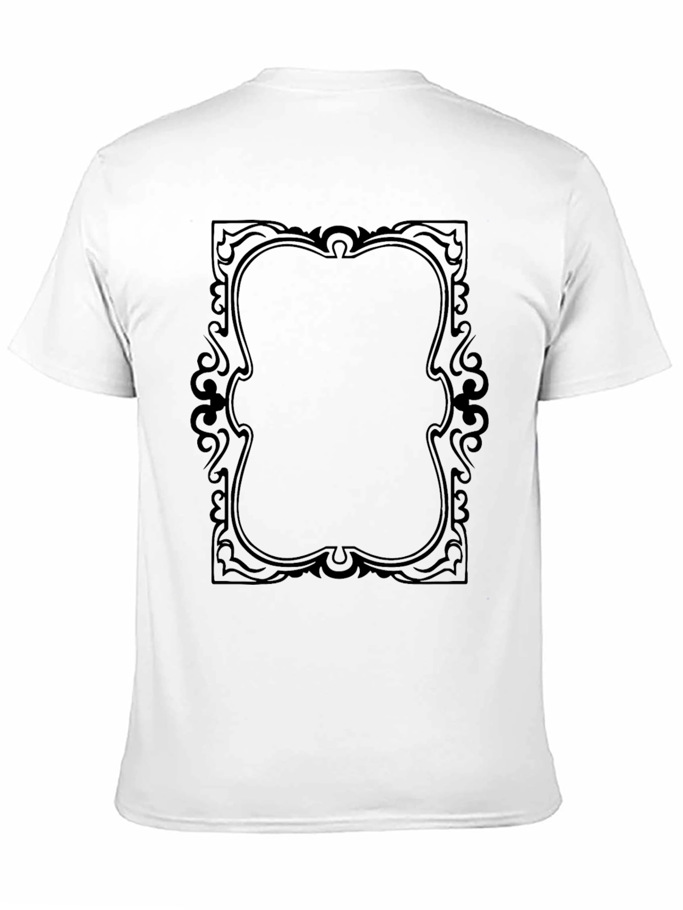 Black Ornamental Frame Graphic Tee