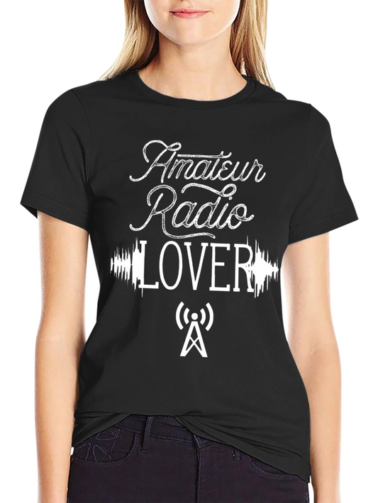 Amateur Radio Lover Black T-Shirt