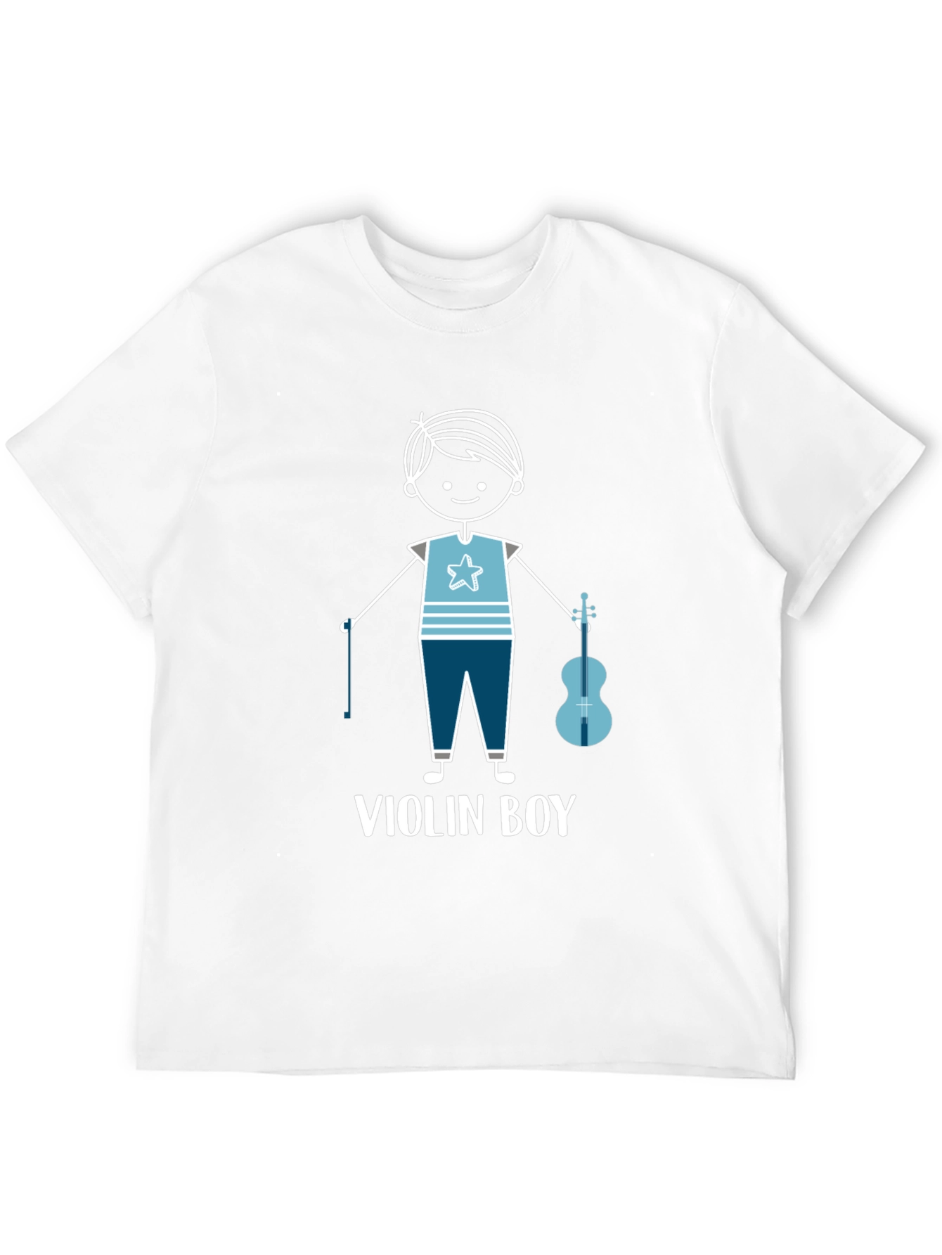 Violin Boy Graphic T-Shirt - Musician Tee