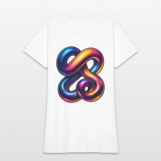 Neon Chrome Fusion – 3D Gradient Tangle Streetwear