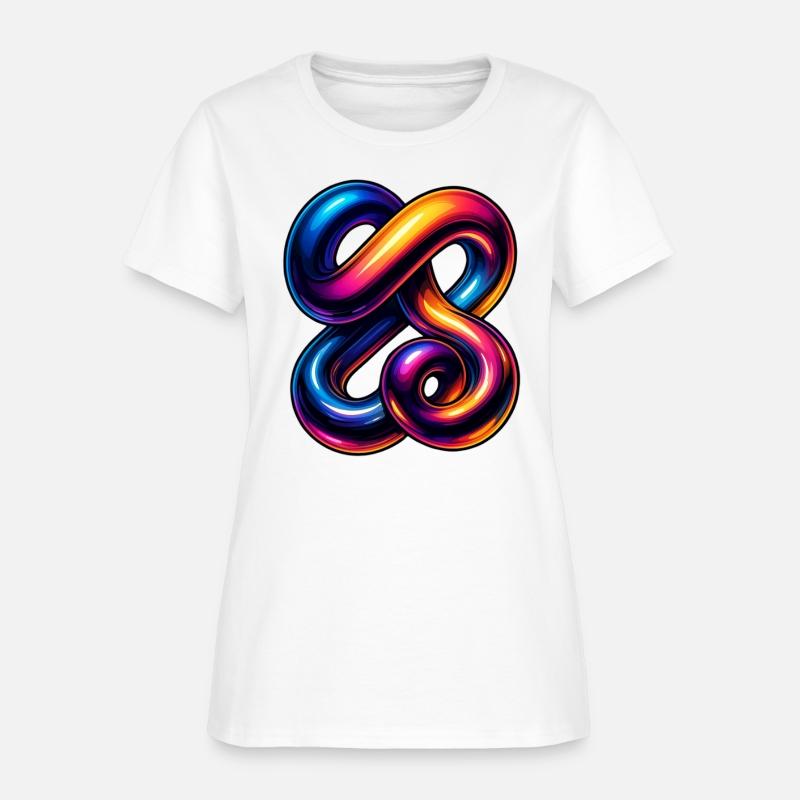 Neon Chrome Fusion – 3D Gradient Tangle Streetwear