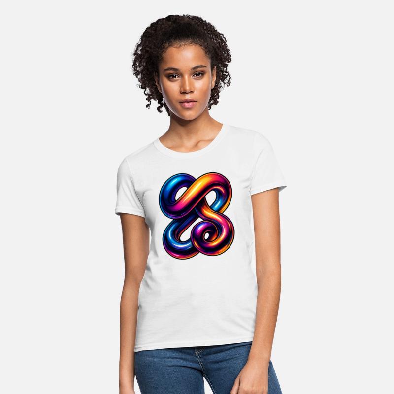 Neon Chrome Fusion – 3D Gradient Tangle Streetwear
