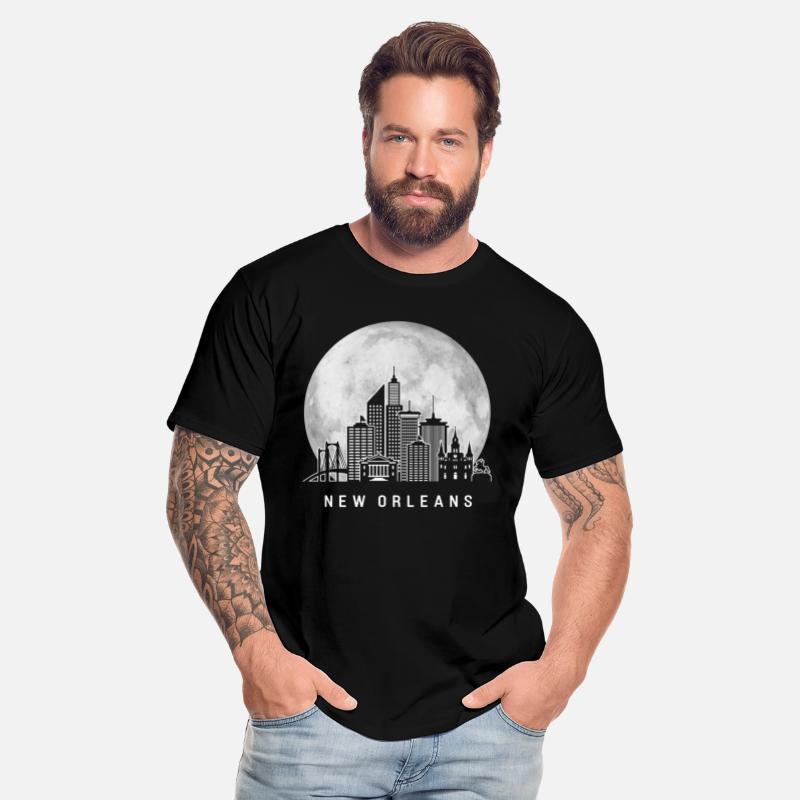 New Orleans Louisiana Skyline Full Moon