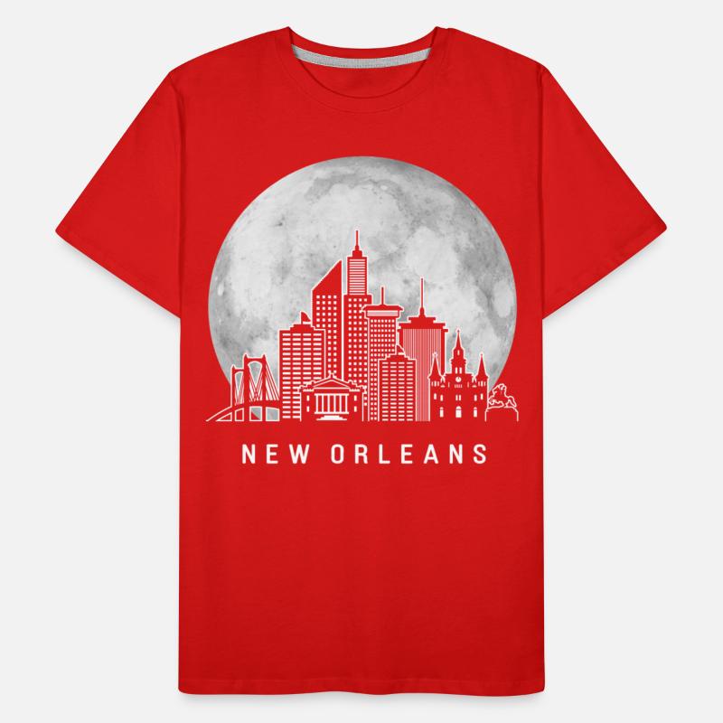 New Orleans Louisiana Skyline Full Moon