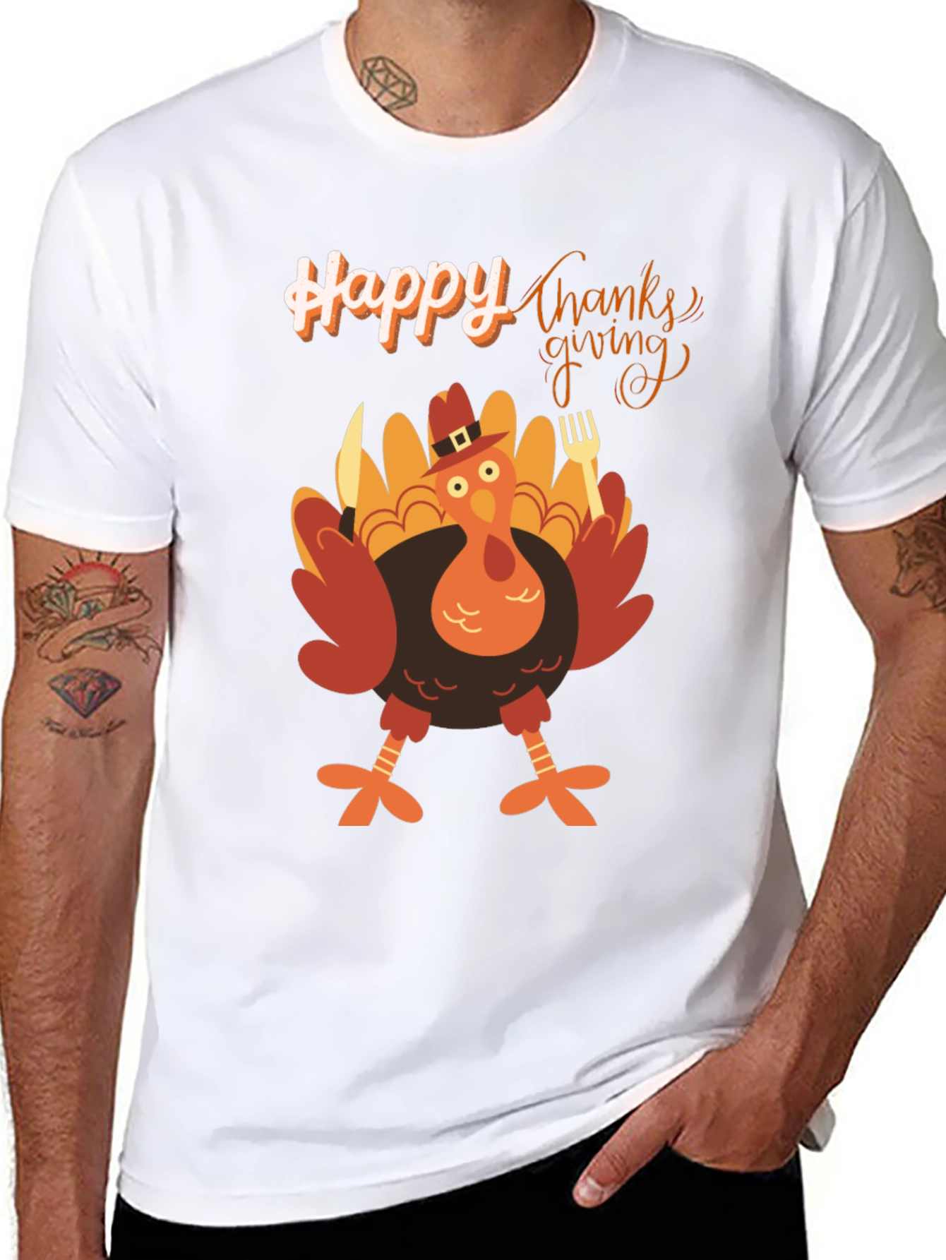 Thanksgiving Turkey T-Shirt Holiday Apparel