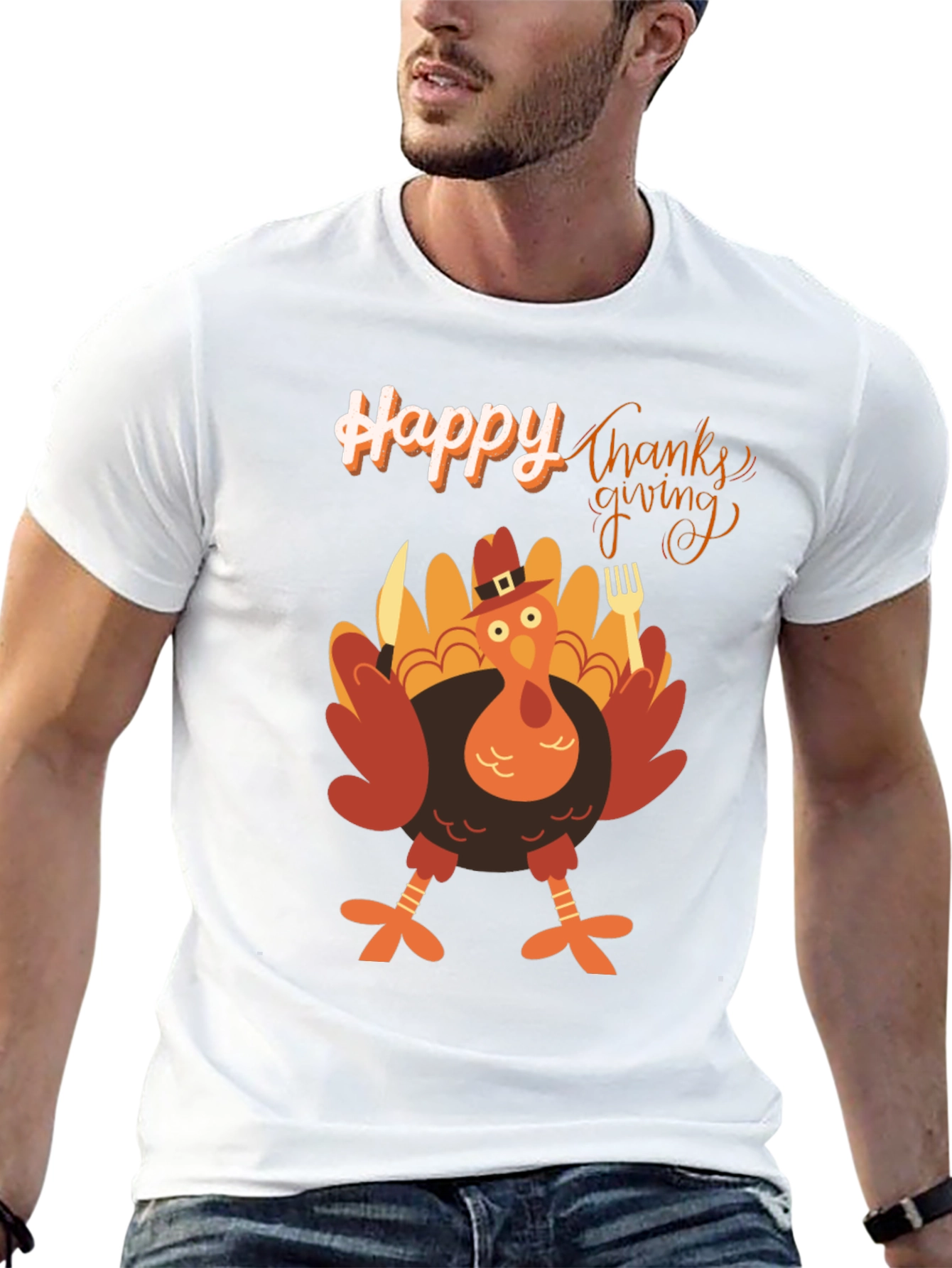 Thanksgiving Turkey T-Shirt Holiday Apparel