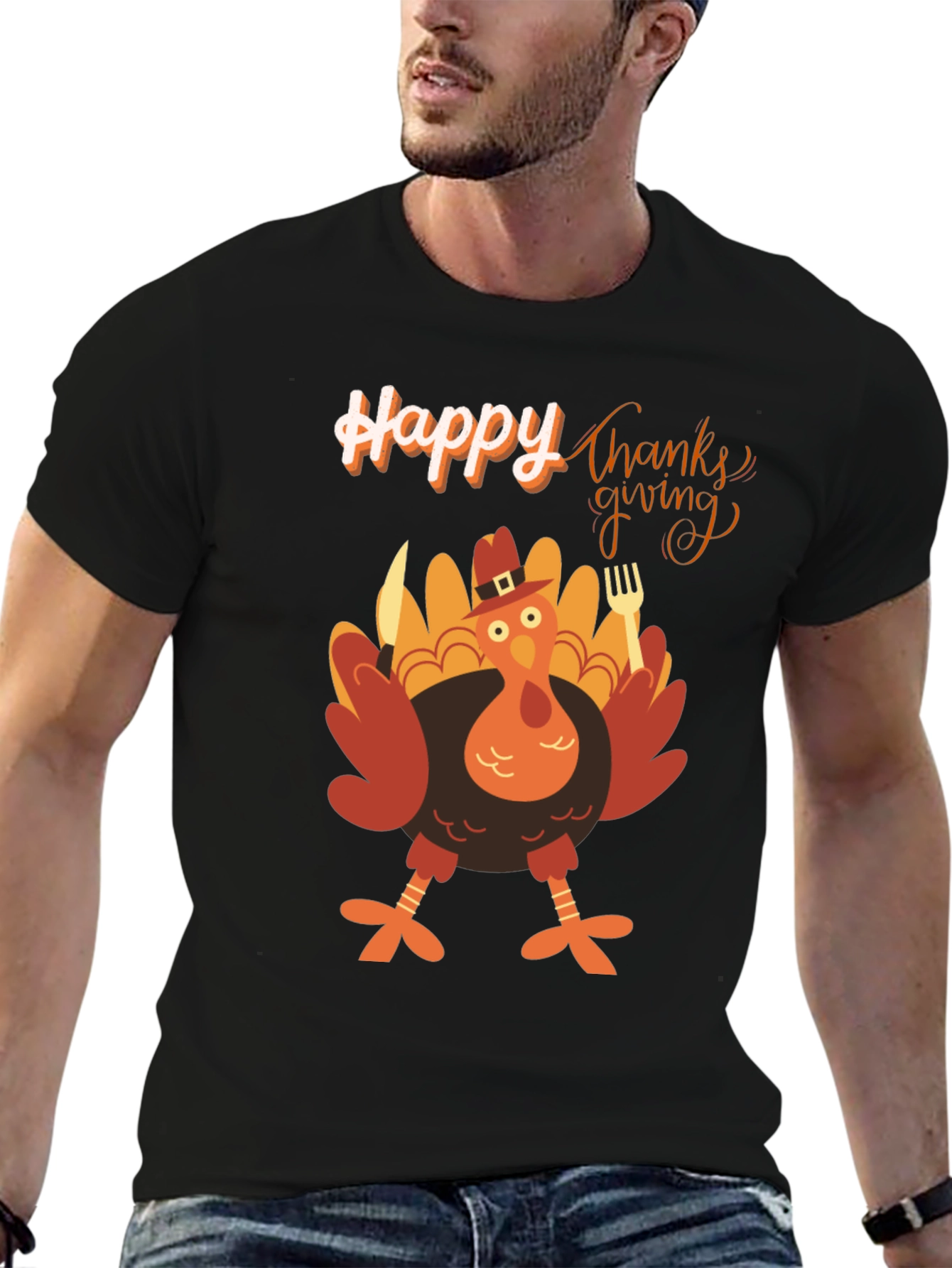 Thanksgiving Turkey T-Shirt Holiday Apparel