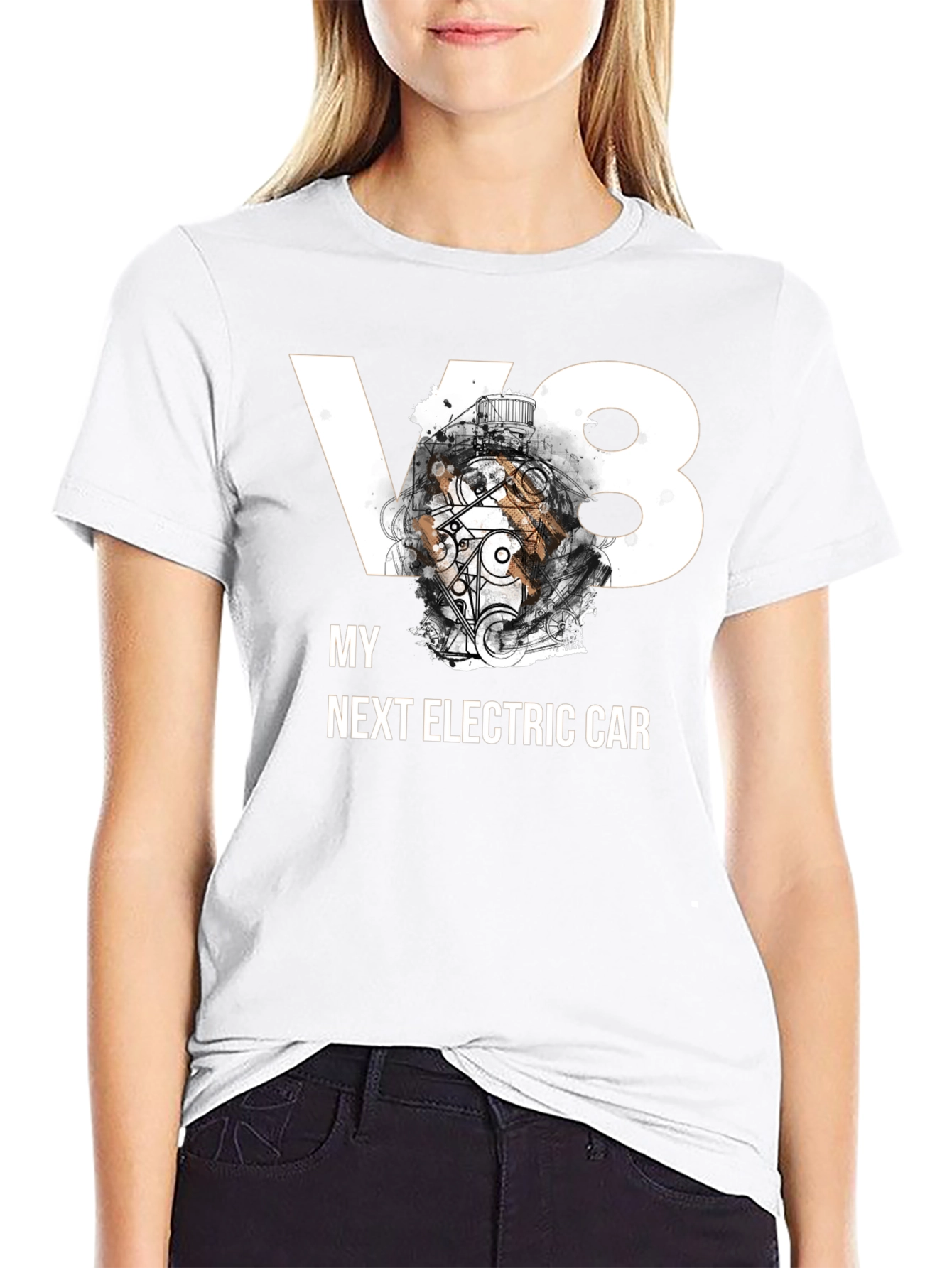 V8 My Next Electric Car Graphic T-Shirt