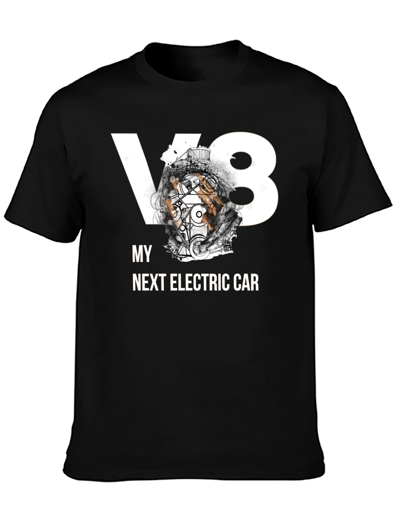 V8 My Next Electric Car Graphic T-Shirt