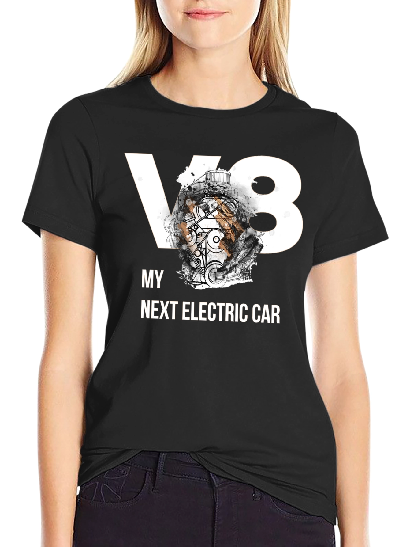 V8 My Next Electric Car Graphic T-Shirt