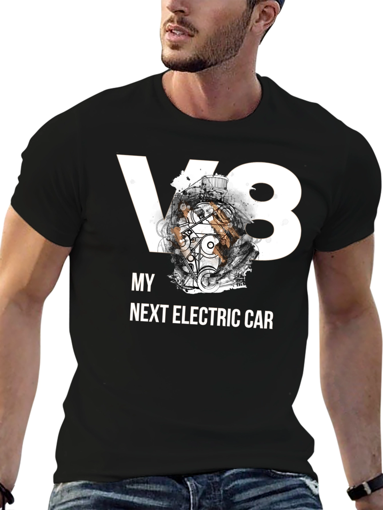 V8 My Next Electric Car Graphic T-Shirt