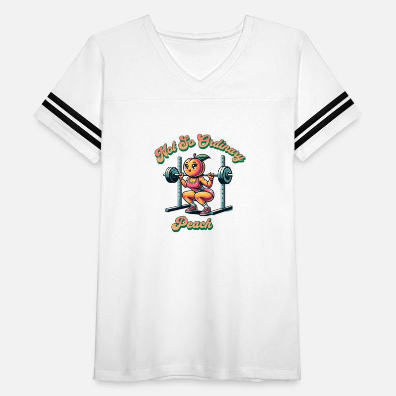 Not So Ordinary Peach Squat Tee. Gym Wear