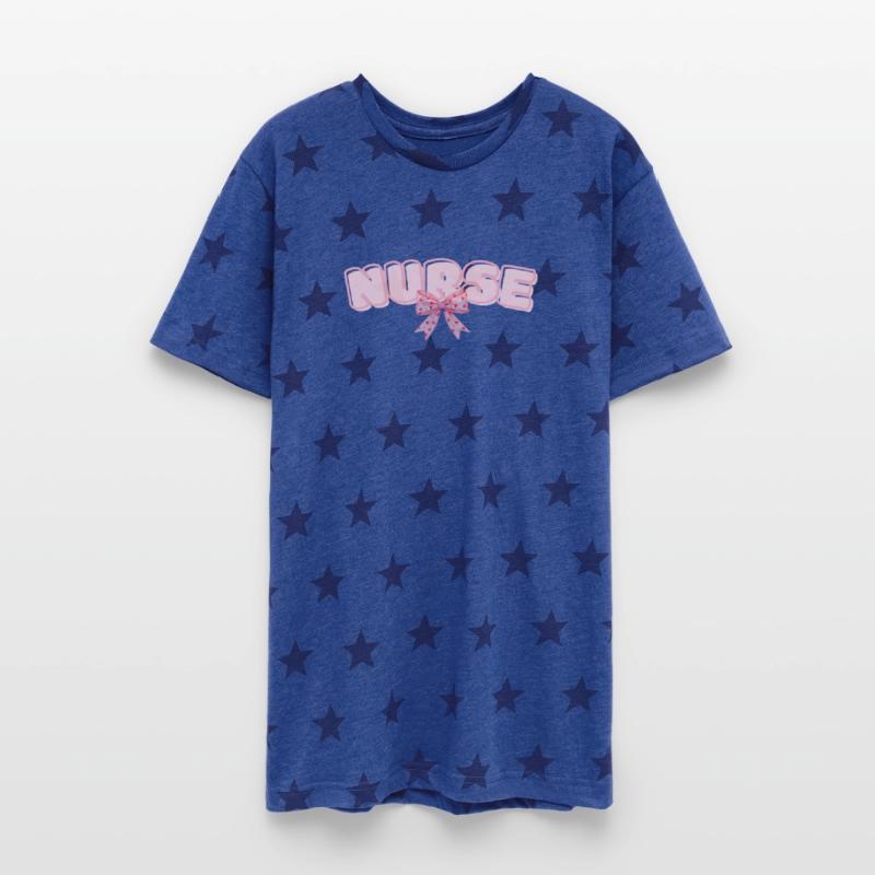 Nurse T Shirt with pink Bow Design