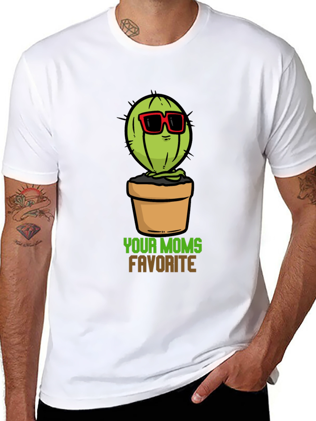 Your Moms Favorite Cactus T-Shirt - Black