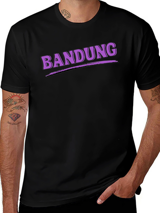 Bandung Graphic Tee - Black Casual T-Shirt
