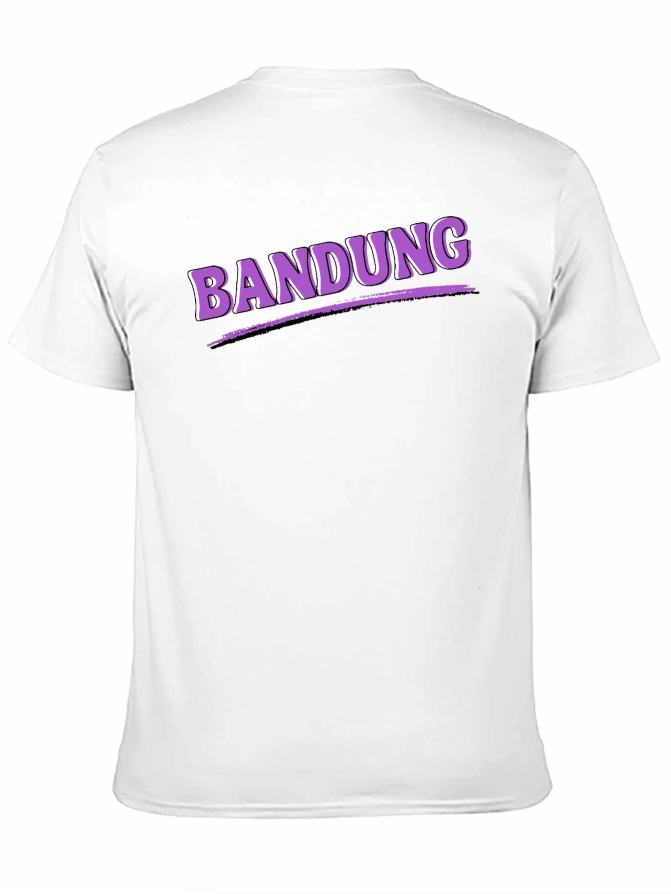 Bandung Graphic Tee - Black Casual T-Shirt