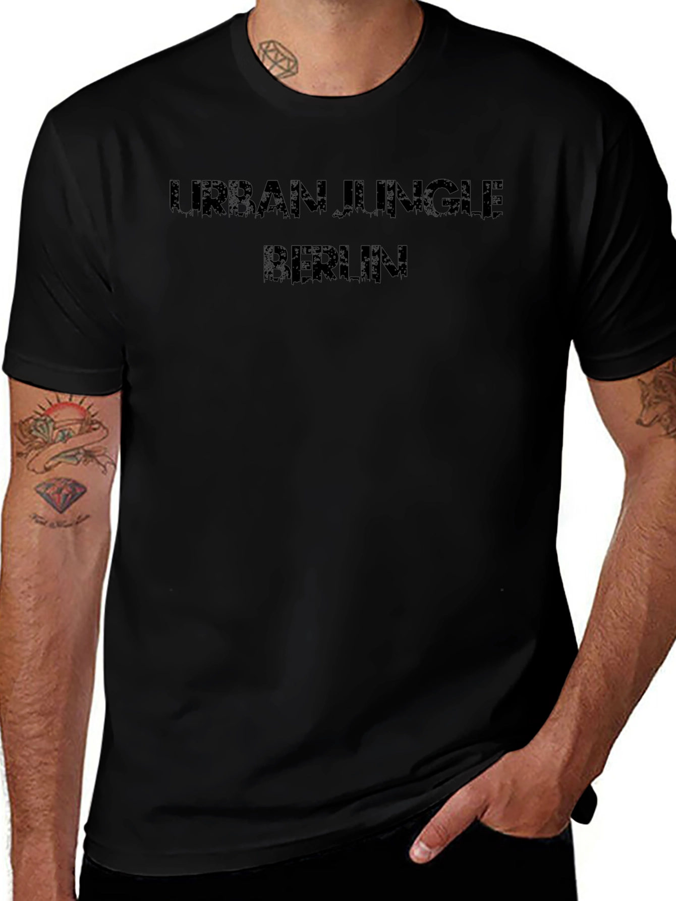 Urban Jungle Berlin Black T-Shirt
