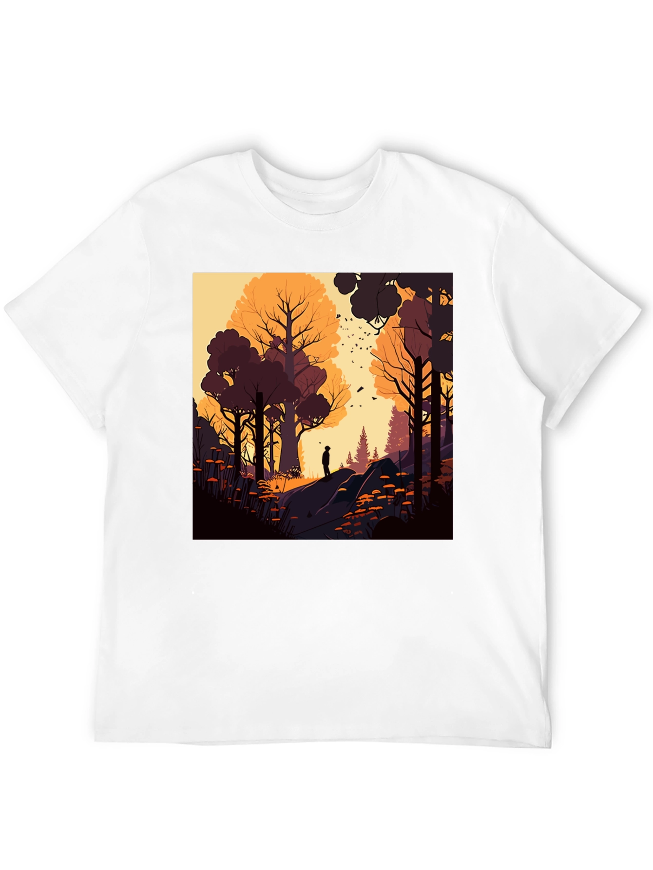 Artistic Forest Graphic T-Shirt - Stylish Nature Tee