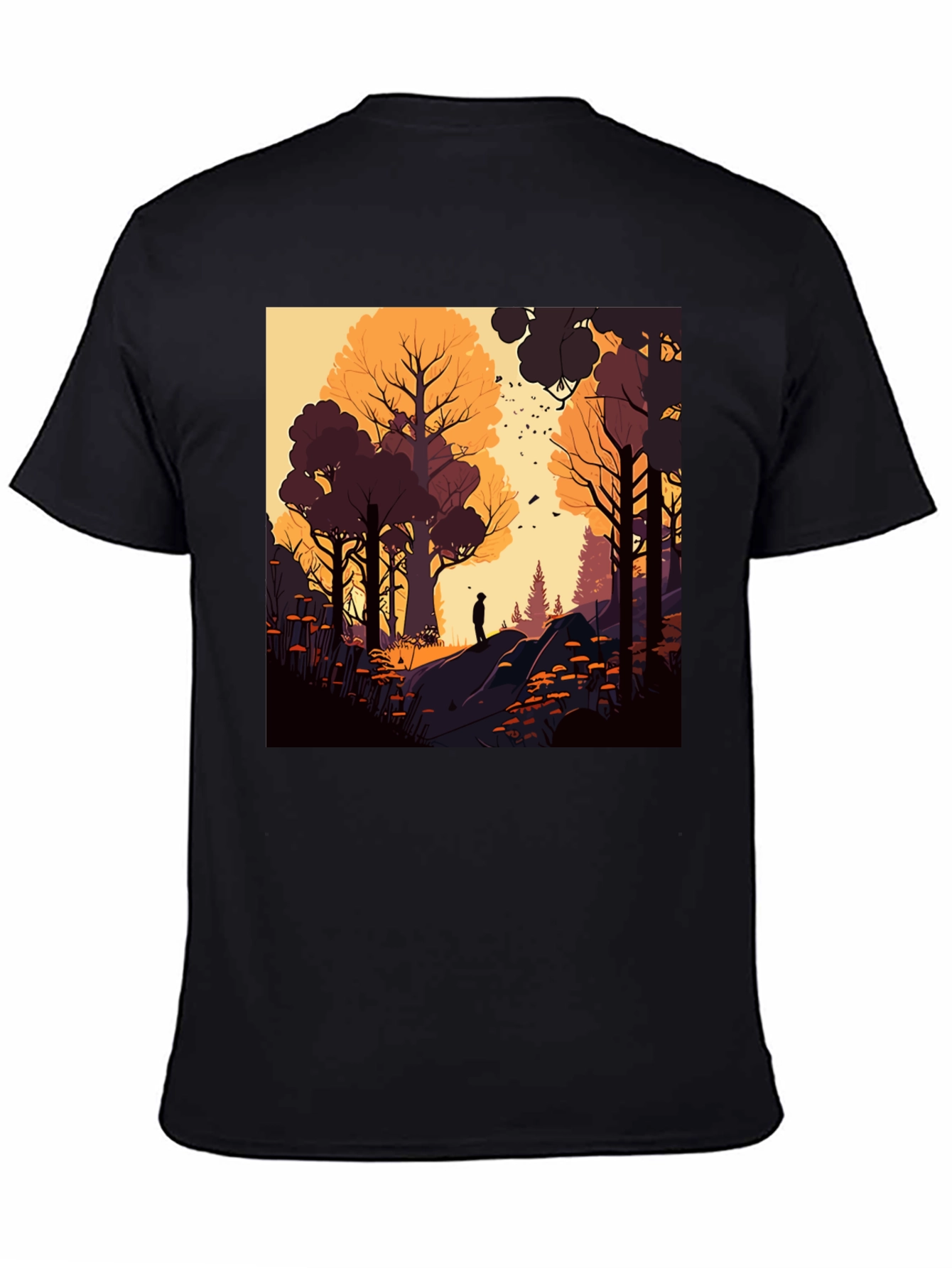 Artistic Forest Graphic T-Shirt - Stylish Nature Tee