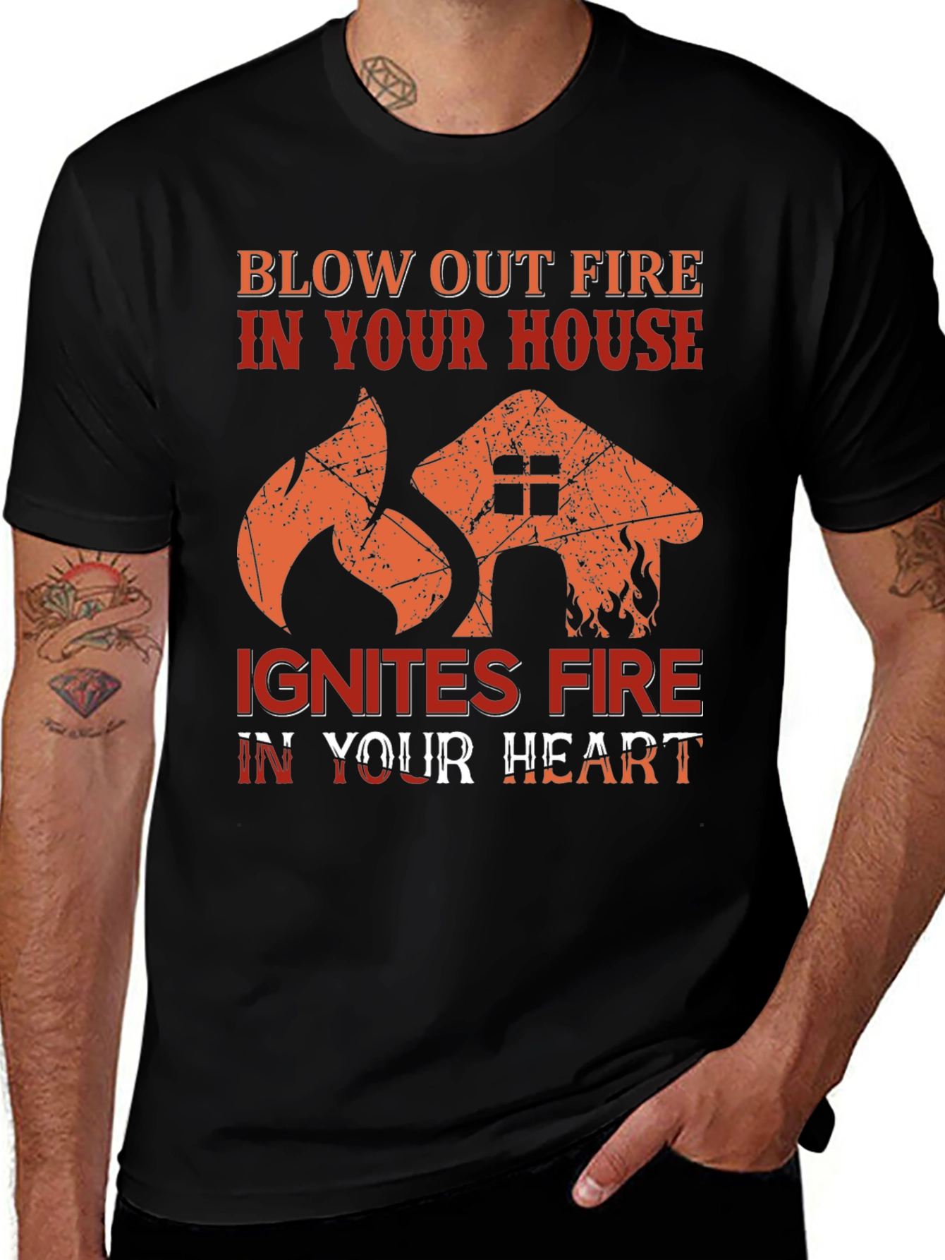 Blow Out Fire Graphic Tee