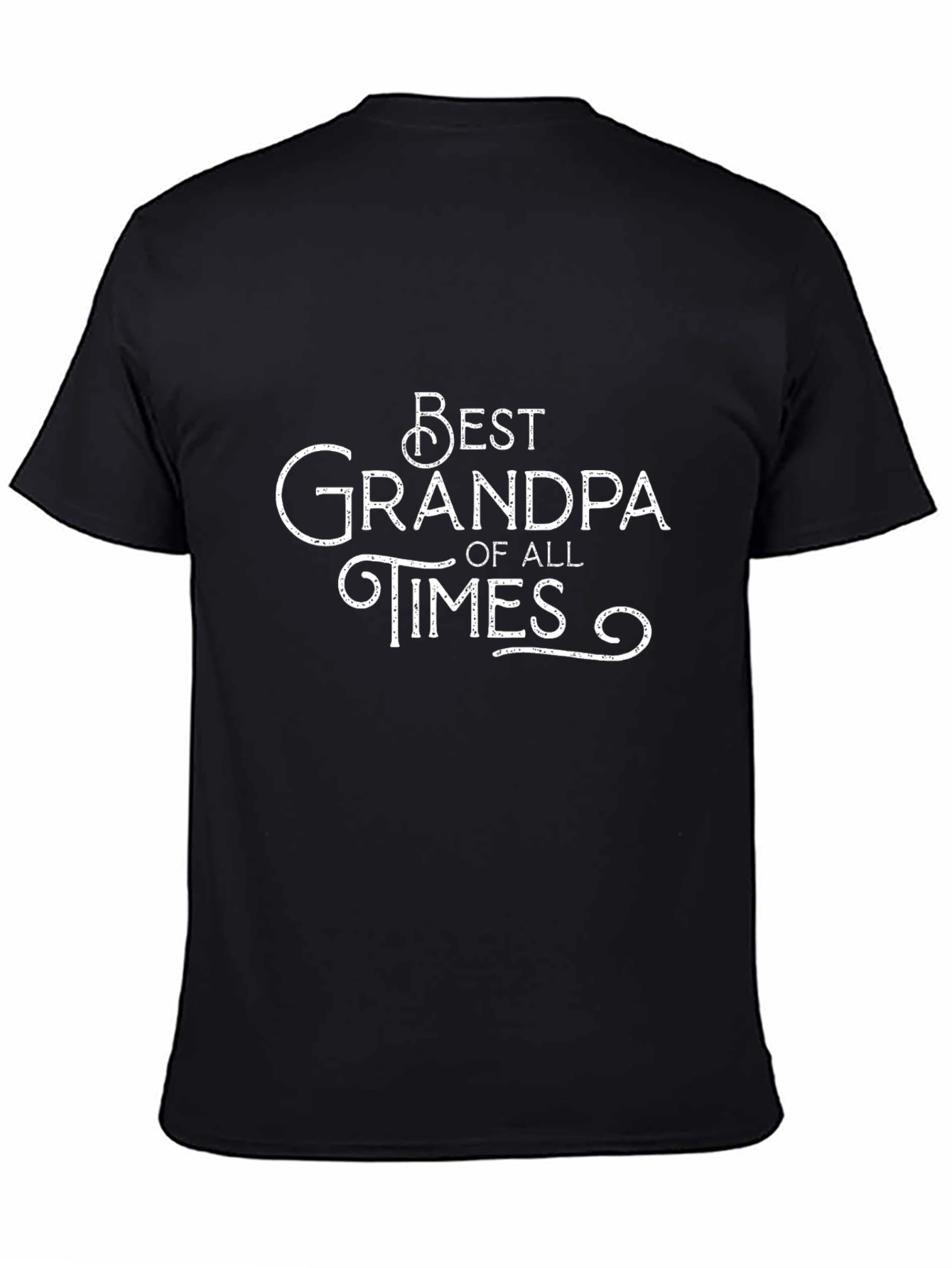 Best Grandpa of All Times T-Shirt - Black