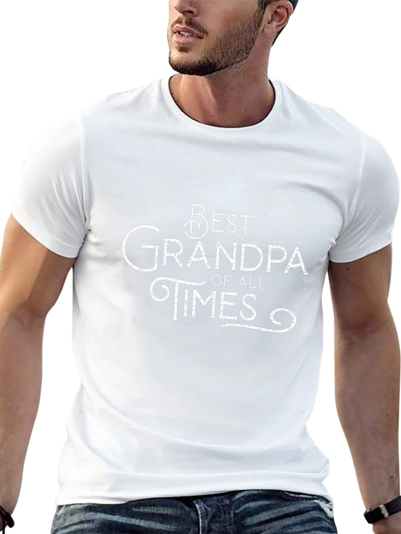 Best Grandpa of All Times T-Shirt - Black